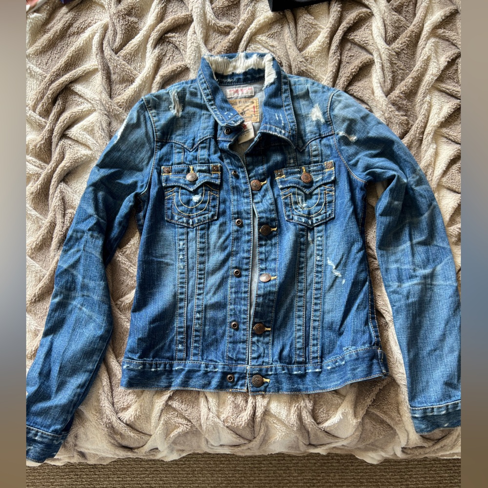 Women’s True Religion Distressed Denim jacket